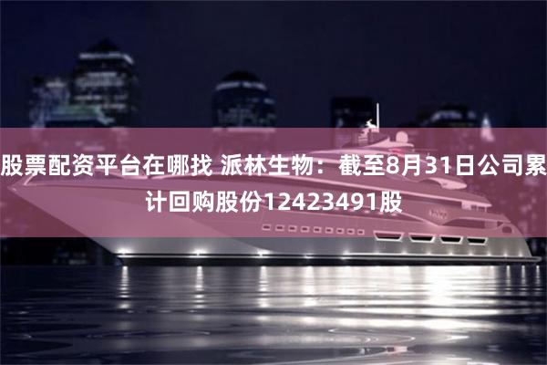 股票配资平台在哪找 派林生物：截至8月31日公司累计回购股份12423491股