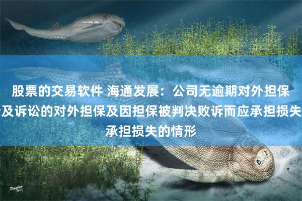 股票的交易软件 海通发展：公司无逾期对外担保、无涉及诉讼的对外担保及因担保被判决败诉而应承担损失的情形